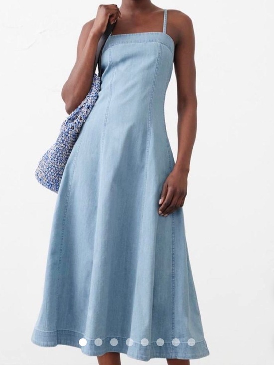 Banana Republic Dresses & Skirts - Banana Republic LINEN-BLEND SEAMED MIDI DRESS